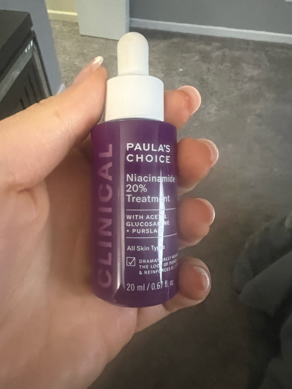 Paula's Choice Purple Niacinamide 20% Serum Bottle